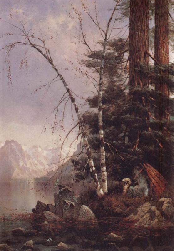 Edwin Deakin Fallen Leaf Lake France oil painting art